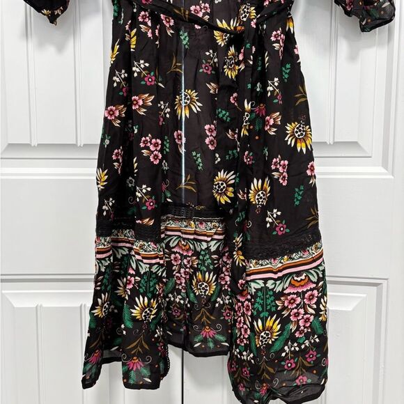 Anthropologie Floral Robe Dress Kimono - Picture 3 of 5
